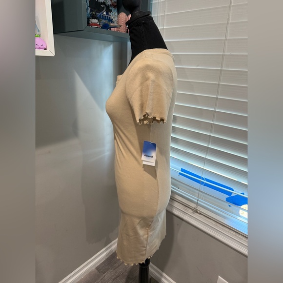 Abound Tan Safari Rib Crewneck Minidress - Picture 2 of 7